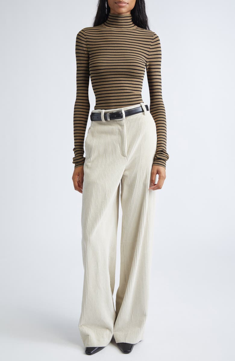 Proenza Schouler Lidie Corduroy Pants, Alternate, color, Ecru