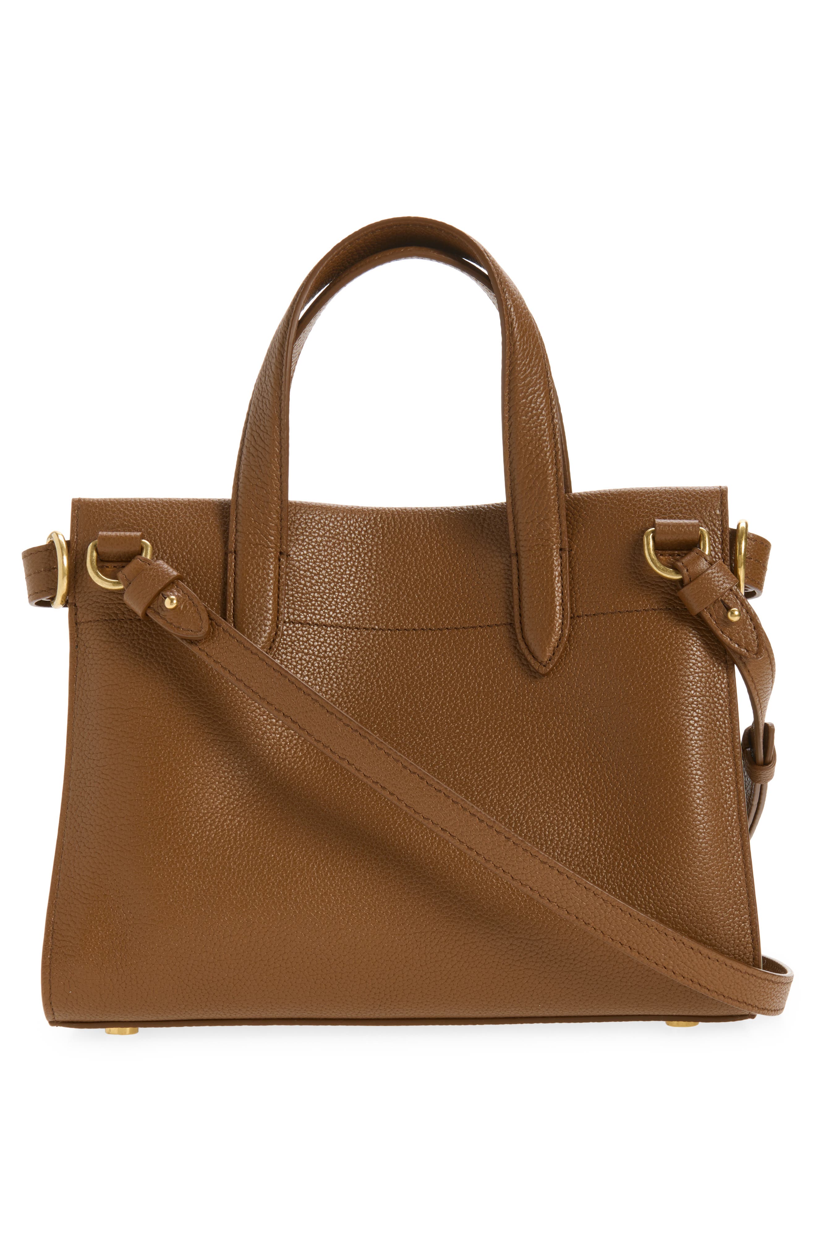 Mini Cotswolds Leather Tote, Alternate, color, HAZEL