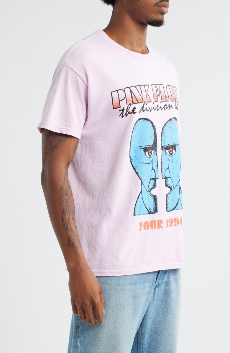 Merch Traffic Pink Floyd 1994 'The Division Bell' Graphic T-Shirt, Alternate, color, Pink Pigment Dye