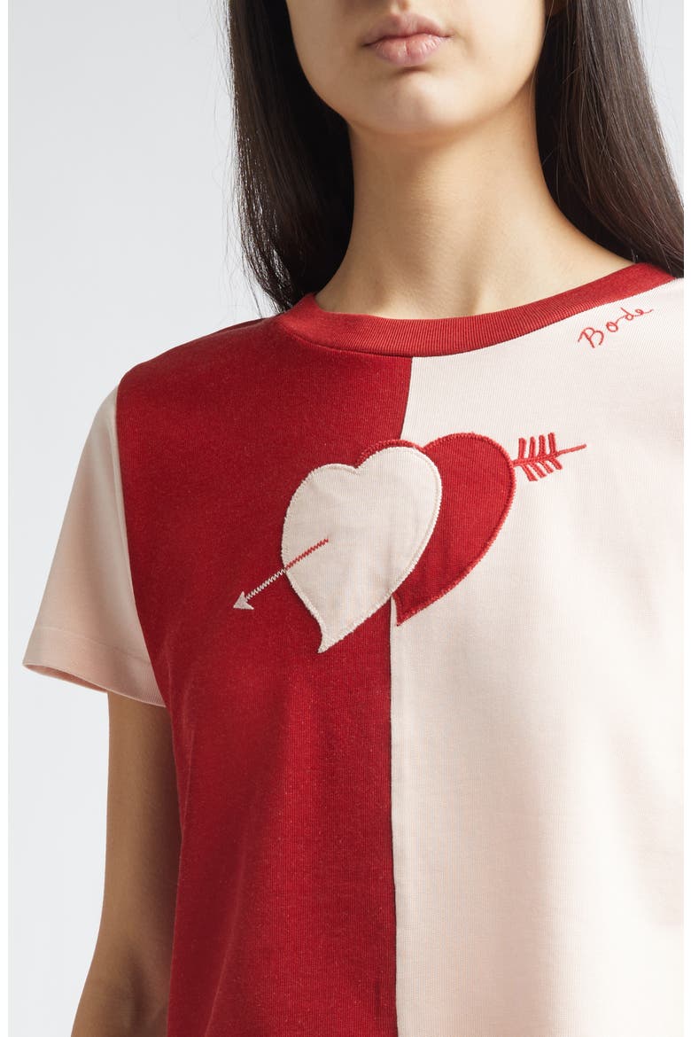 Wonderland Colorblock T-Shirt, Alternate, color, RED PINK