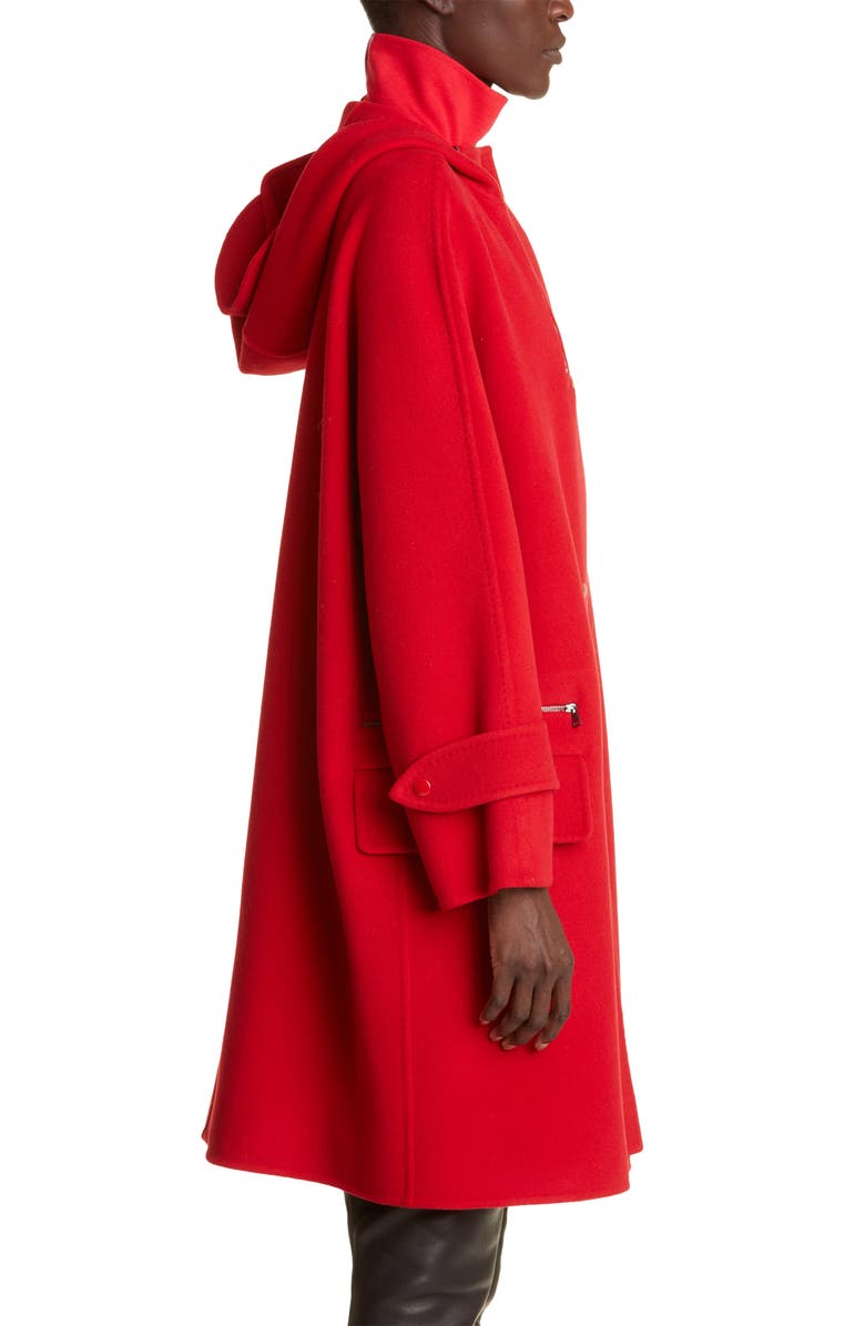 Max Mara Knut Virgin Wool Hooded Coat, Alternate, color,