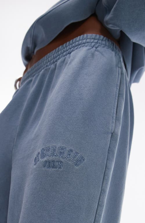 TOPSHOP TOPSHOP ST. GERMAIN STRAIGHT LEG COTTON SWEATPANTS 