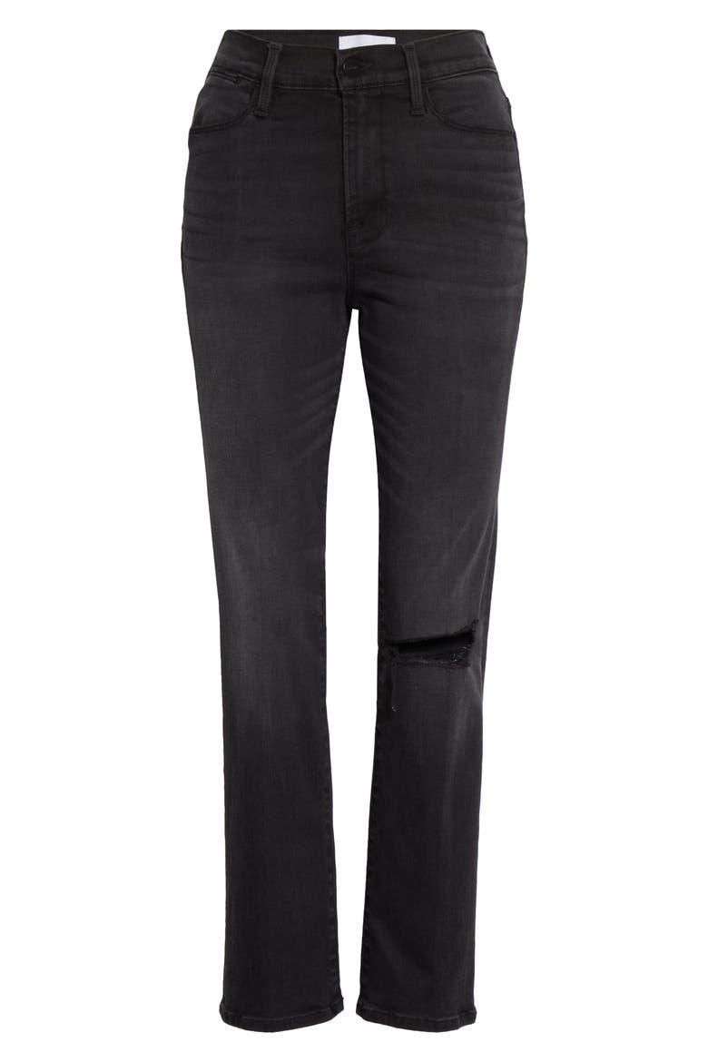 Le High Straight Crop Jeans, Alternate, color, BILLUPS RIPS