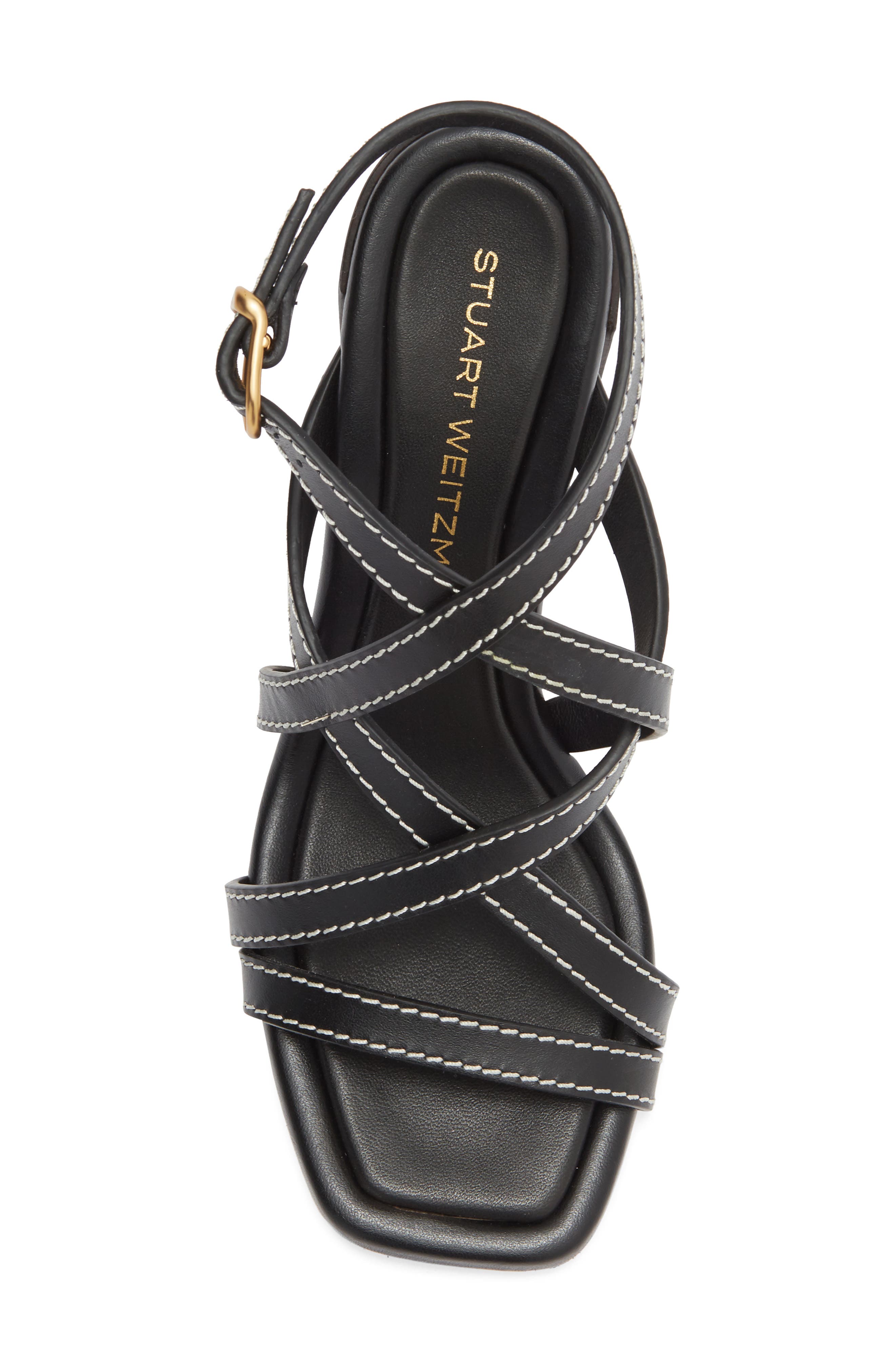 Stuart Weitzman Park Sandal, Alternate, color, Black