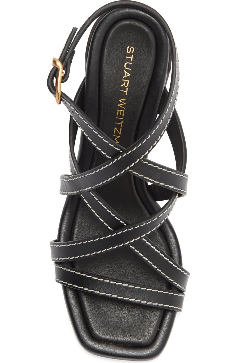 Stuart Weitzman Park Sandal, Alternate, color, Black