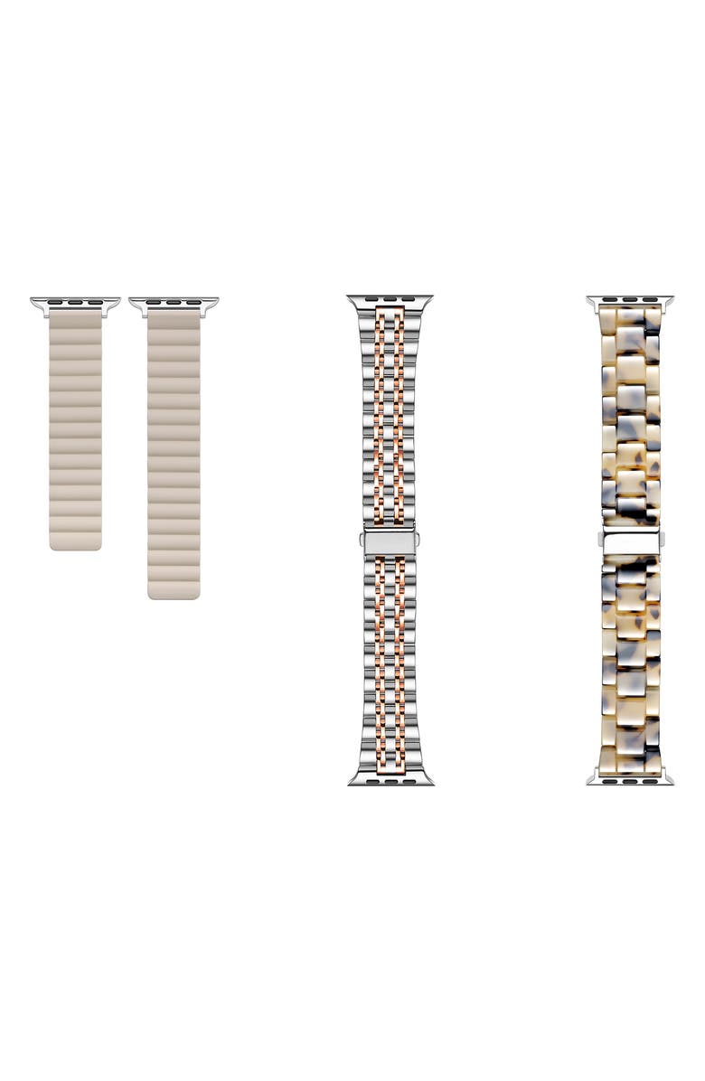 The Posh Tech Set of 3 Apple Watch<sup>®</sup> Watchbands, Alternate, color, 