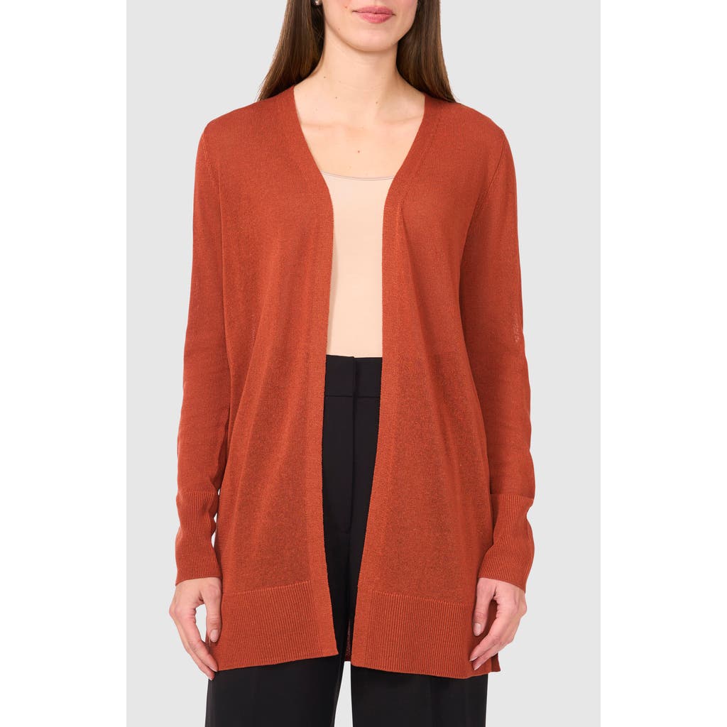 Halogenr Halogen(r) Side Slit Cardigan In Baked Clay