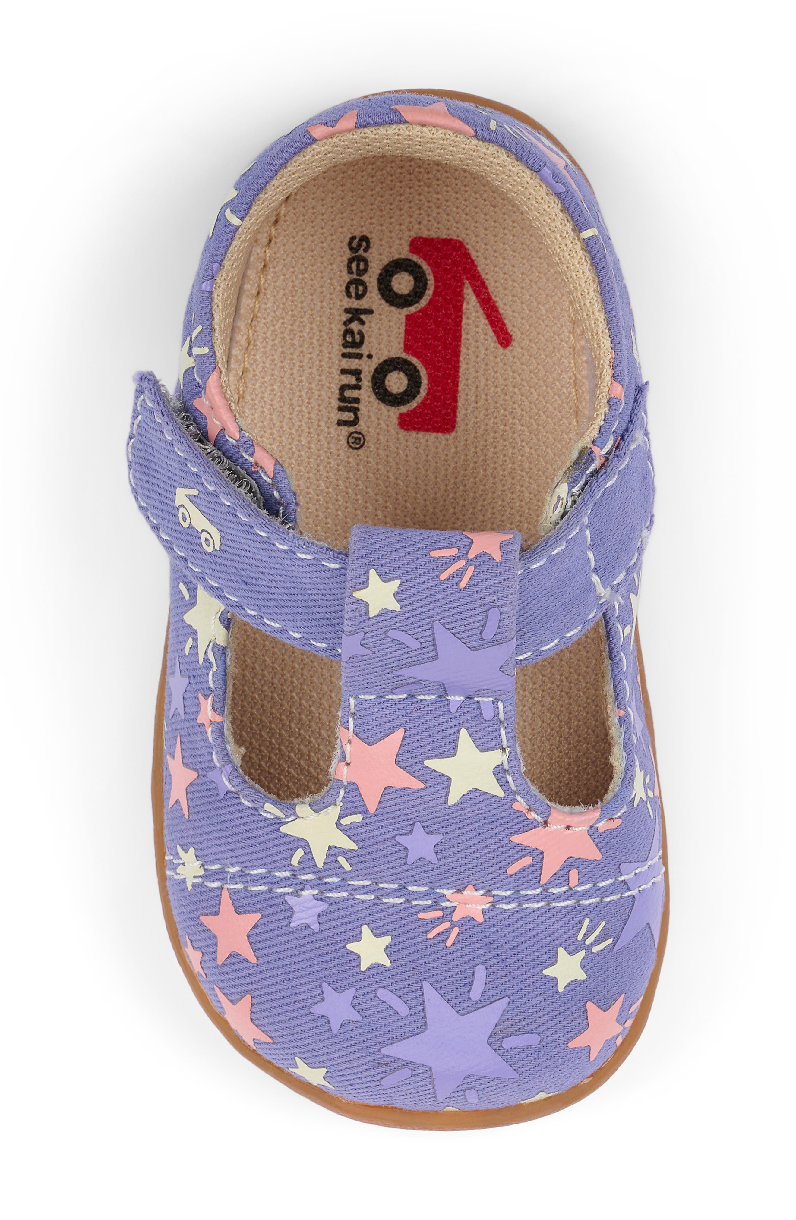 See Kai Run Kids
 Bianca Mini Mary Jane, Alternate, color, Purple/ Stars