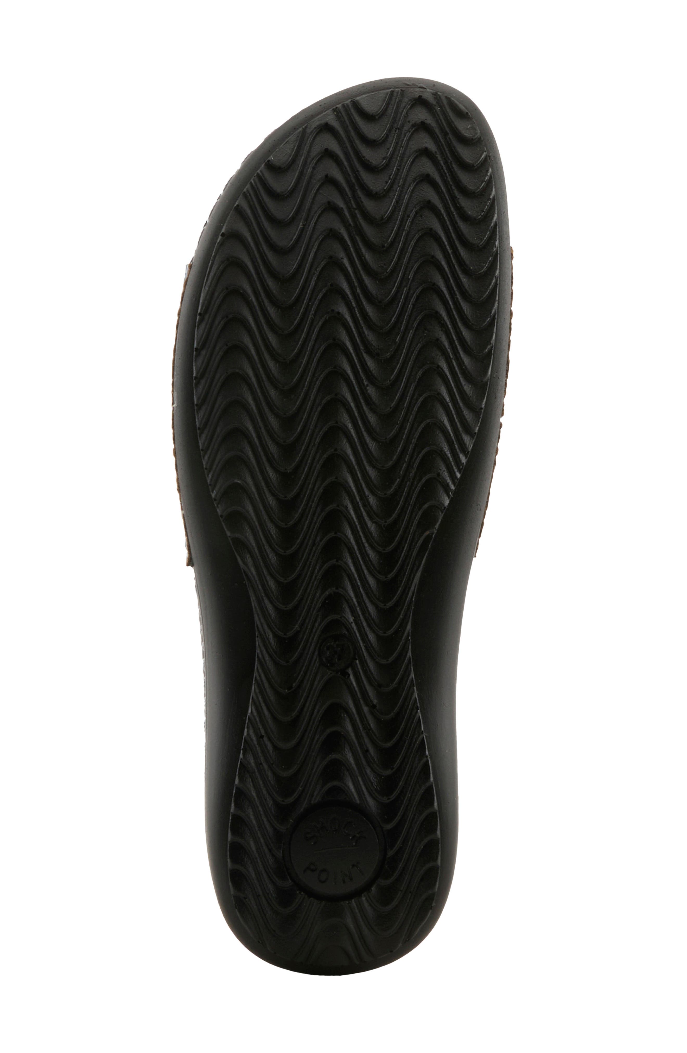 Enamel Bit Slide Sandal, Alternate, color, NAVY