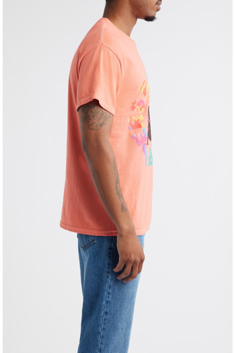 Red Hot Chili Peppers Cotton Graphic T-Shirt, Alternate, color, ORANGE PIGMENT DYE