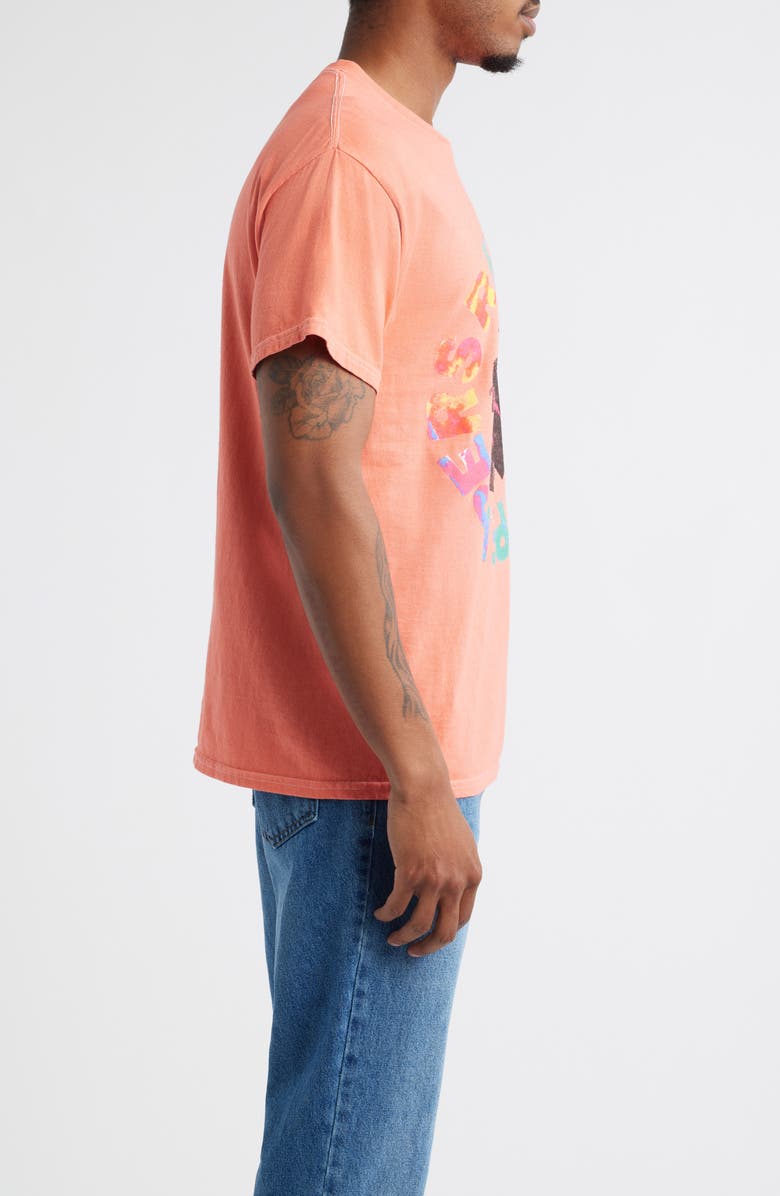 Merch Traffic Red Hot Chili Peppers Cotton Graphic T-Shirt, Alternate, color, Orange Pigment Dye