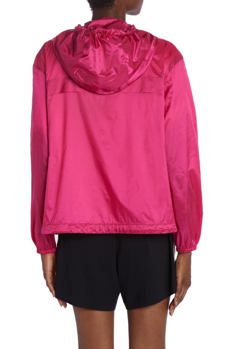 Filiria Hooded Nylon Track Jacket, Alternate, color, CARMINE