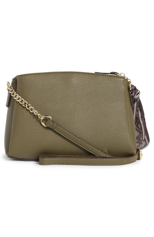Nanette Lepore Triple Section Crossbody Bag With Scarf
