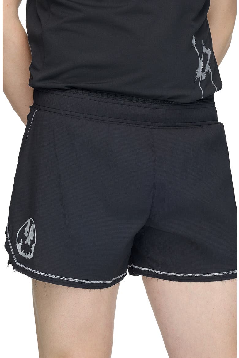 Graphic Performance Running Shorts, Alternate, color, BLACK