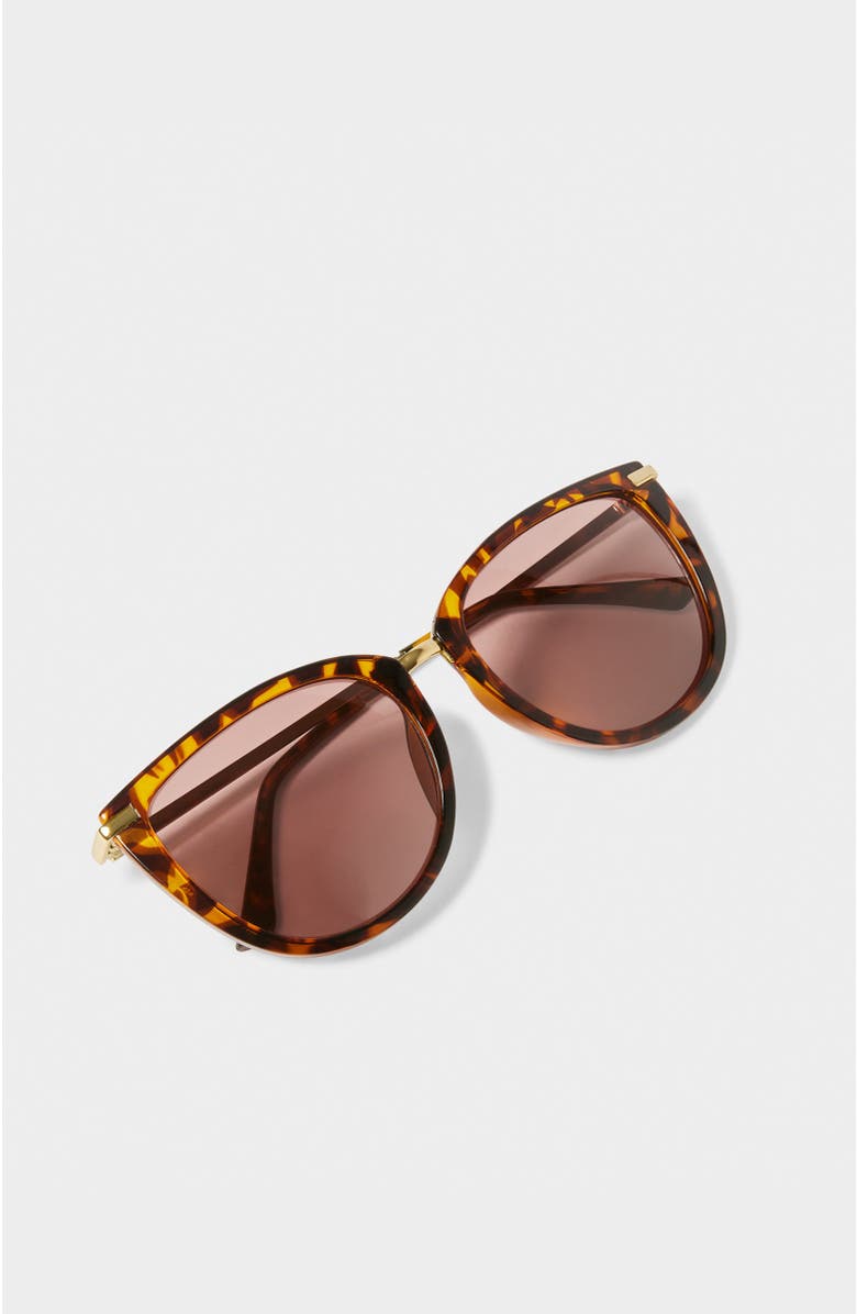 Katie Loxton Sardinia Sunglasses, Alternate, color, Tortoiseshell