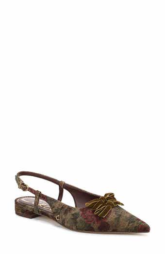 Delanie Pointed Toe Slingback Flat