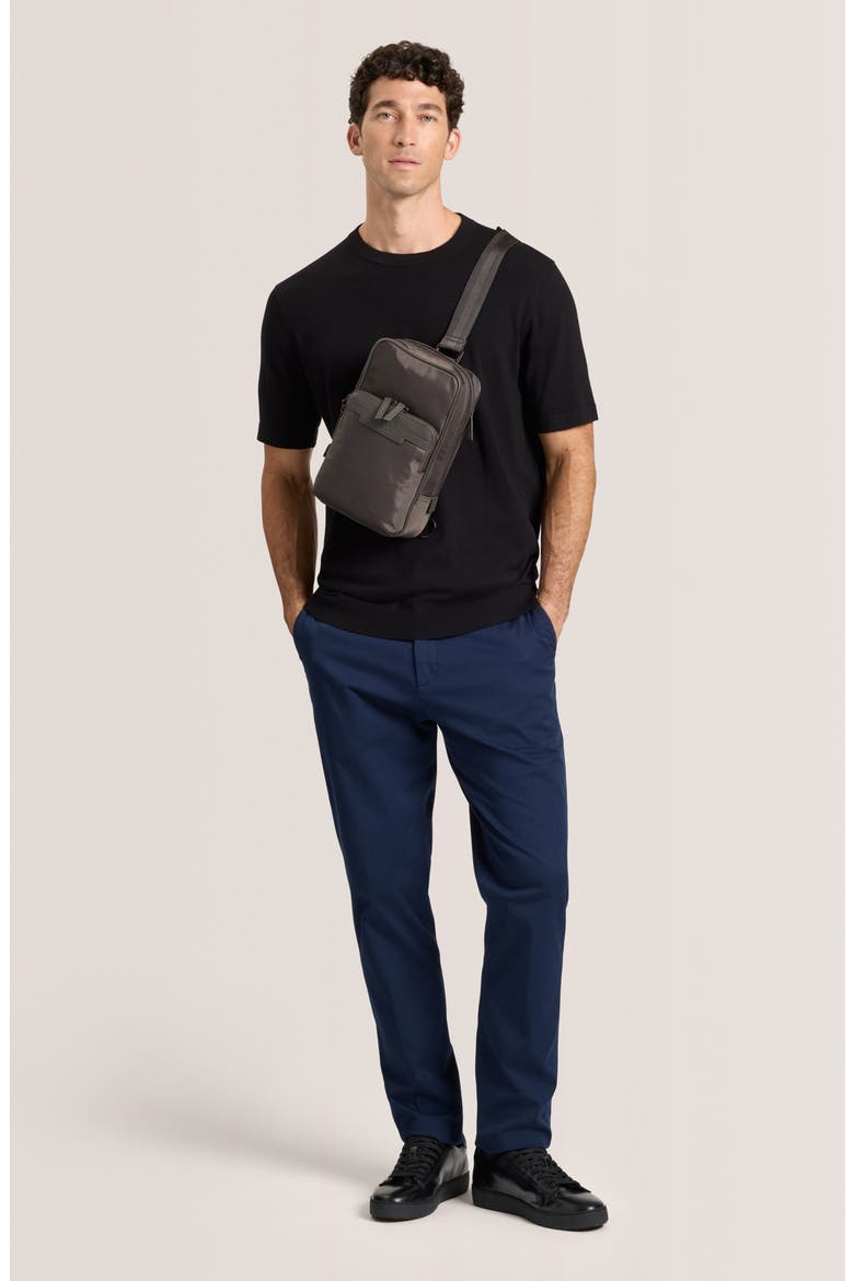 Modern Crewneck Sweater, Alternate, color, BLACK