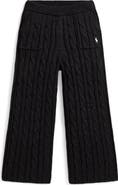 Polo Ralph Lauren Kids' Metallic Cable Knit Wide Leg Sweater Pants