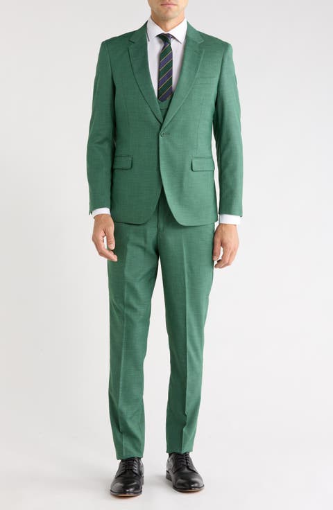 Notch Lapel 3-Piece Suit