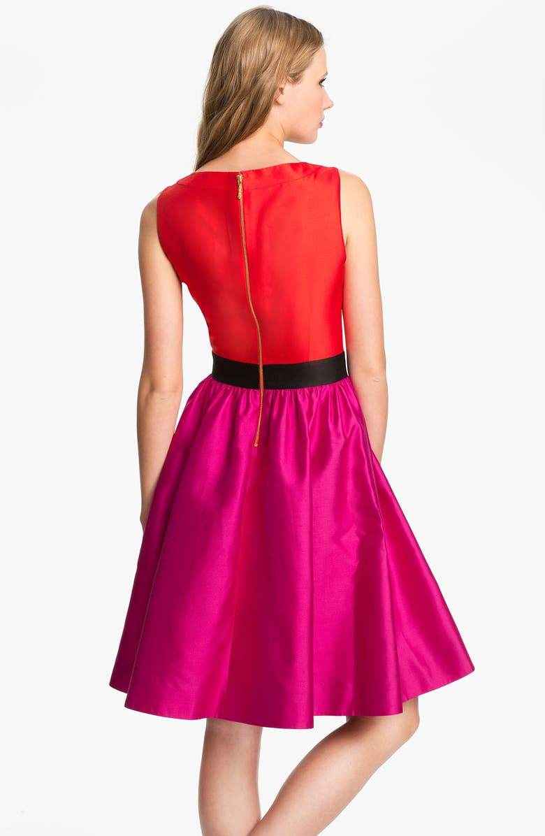 Kate Spade New York 'normandy' silk blend fit & flare dress, Alternate, color,