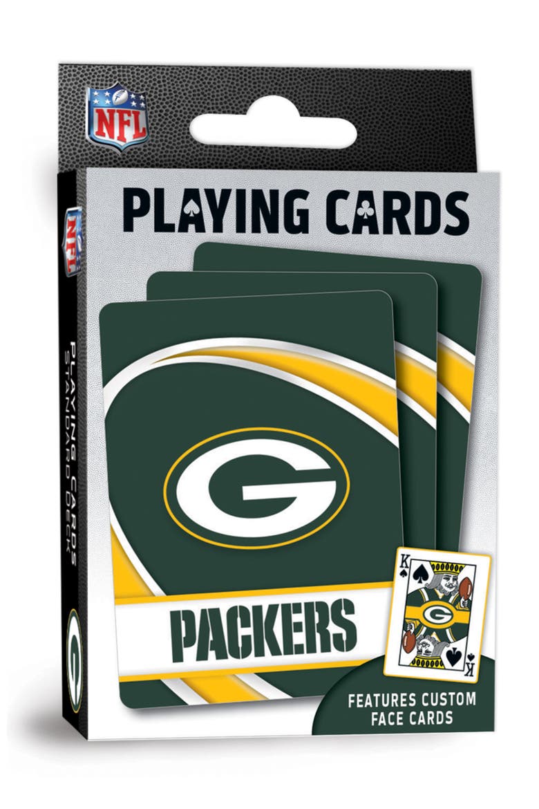 Green Bay Packers Playing Cards, Main, color, Multicolor