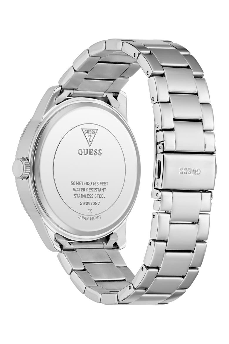 Parker Multifunction Bracelet Watch, 44mm, Alternate, color, SILVER