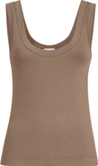 Brunello Cucinelli Ribbed jersey top