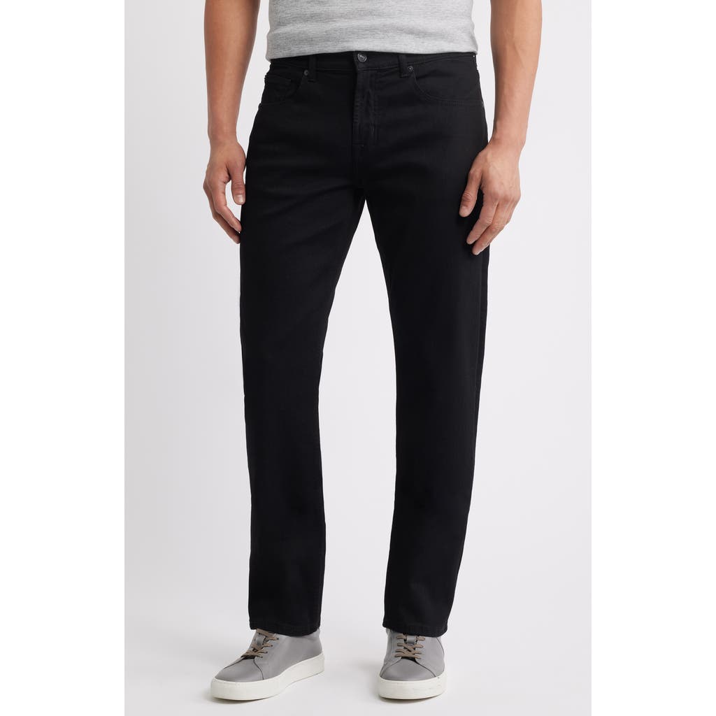 7 For All Mankind The Straight Leg Jeans In Black
