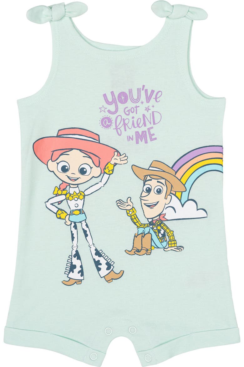 Toy Story Sleeveless Romper and Headband Set, Alternate, color, Toy Story Mint