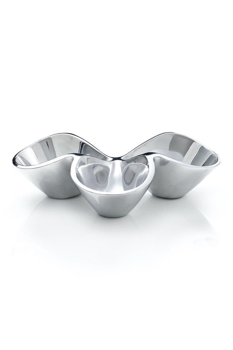 Bella Trio Condiment Server, Main, color, SILVER