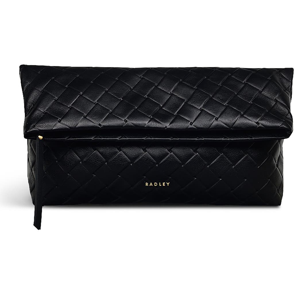 Radley Weaver Lane Medium Flapover Clutch In Black
