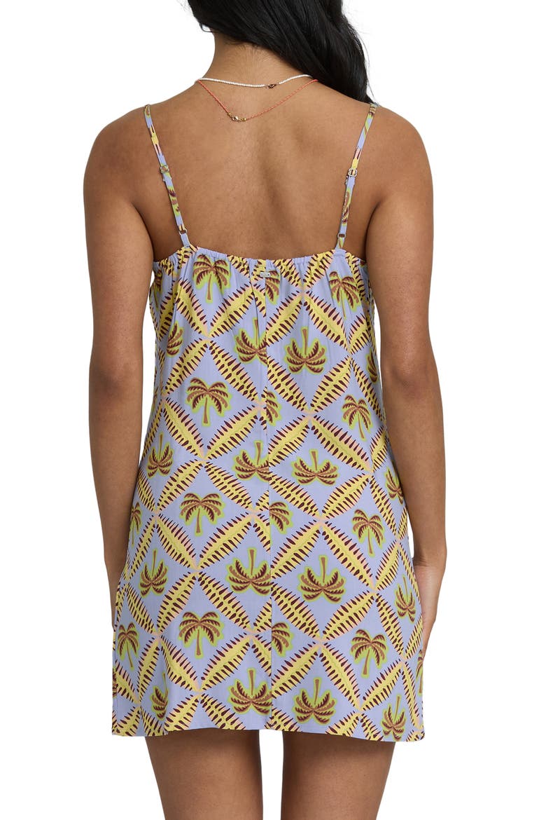 Tidal Crush Palm Tree Minidress, Alternate, color, TWILIGHT BLUE