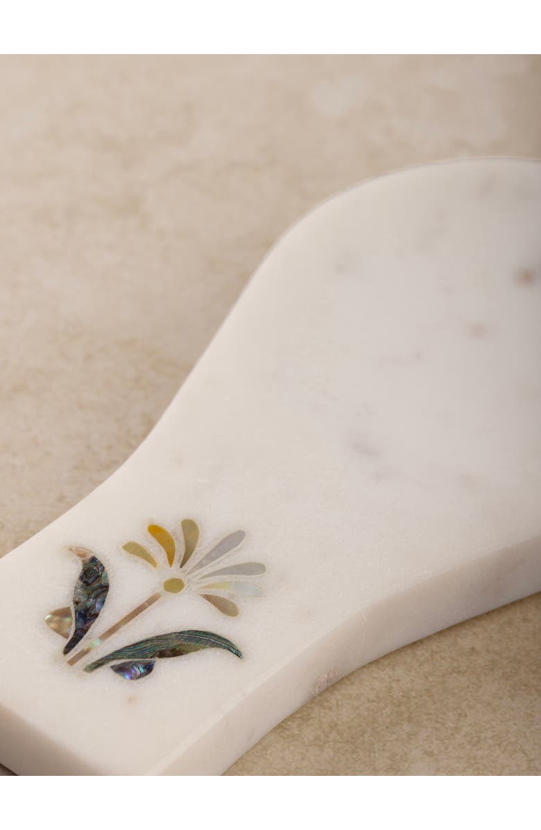GAURI KOHLI Jaipore Marble Spoon Rest - Small, Alternate, color, 