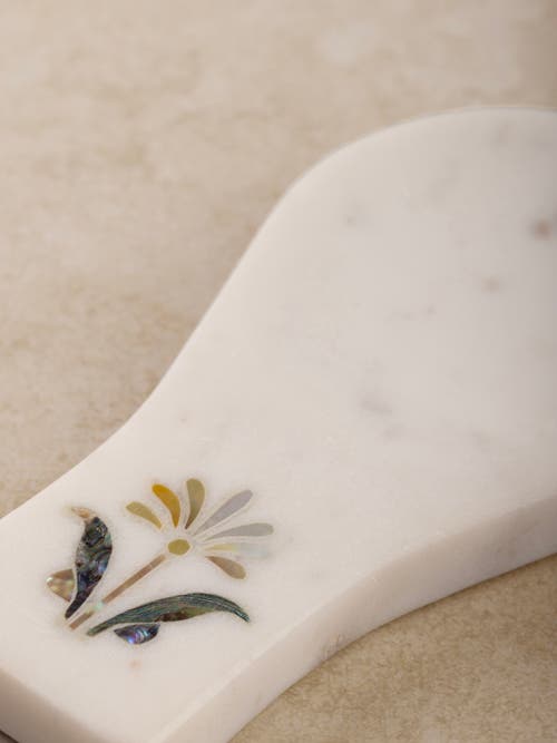 Gauri Kohli Jaipore Marble Spoon Rest In White