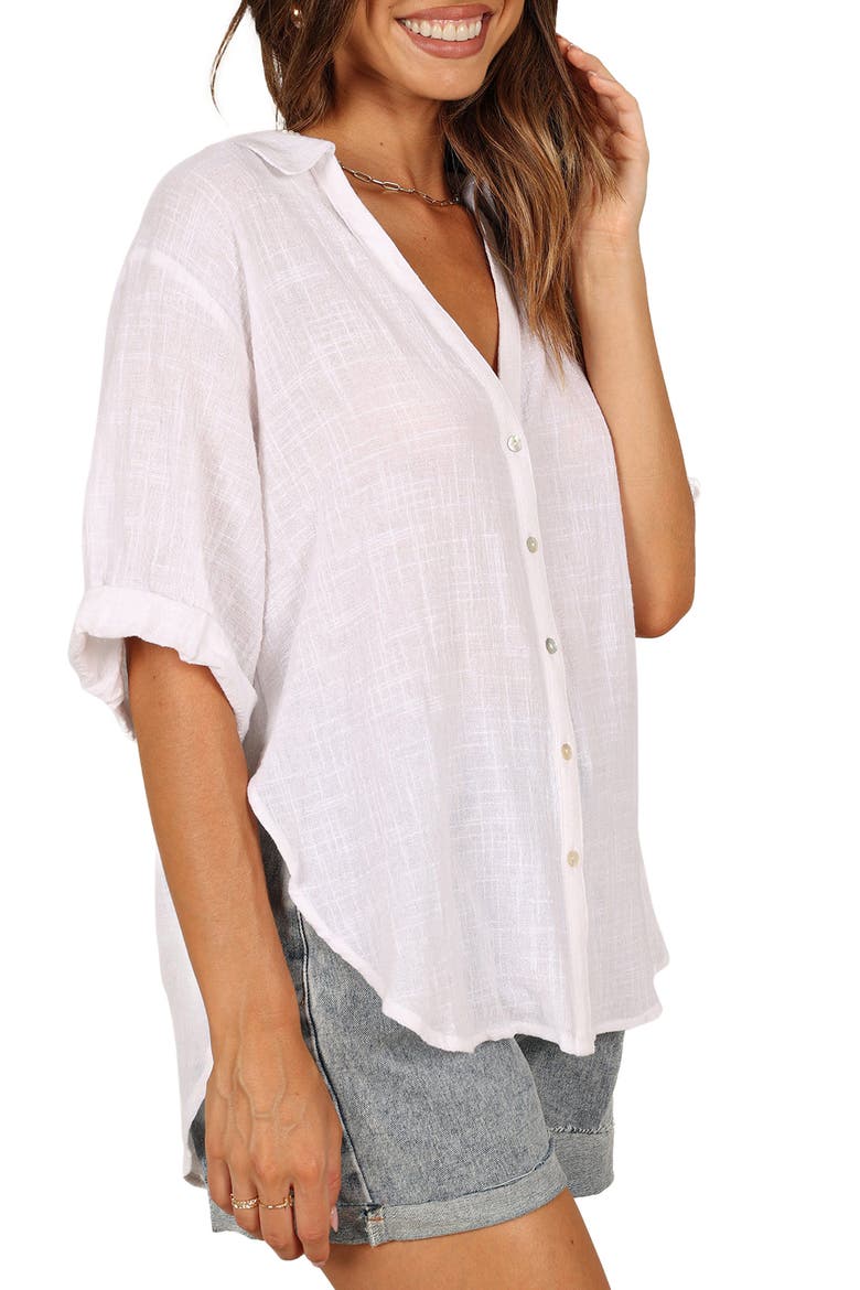 Dion Linen Shirt, Alternate, color, WHITE