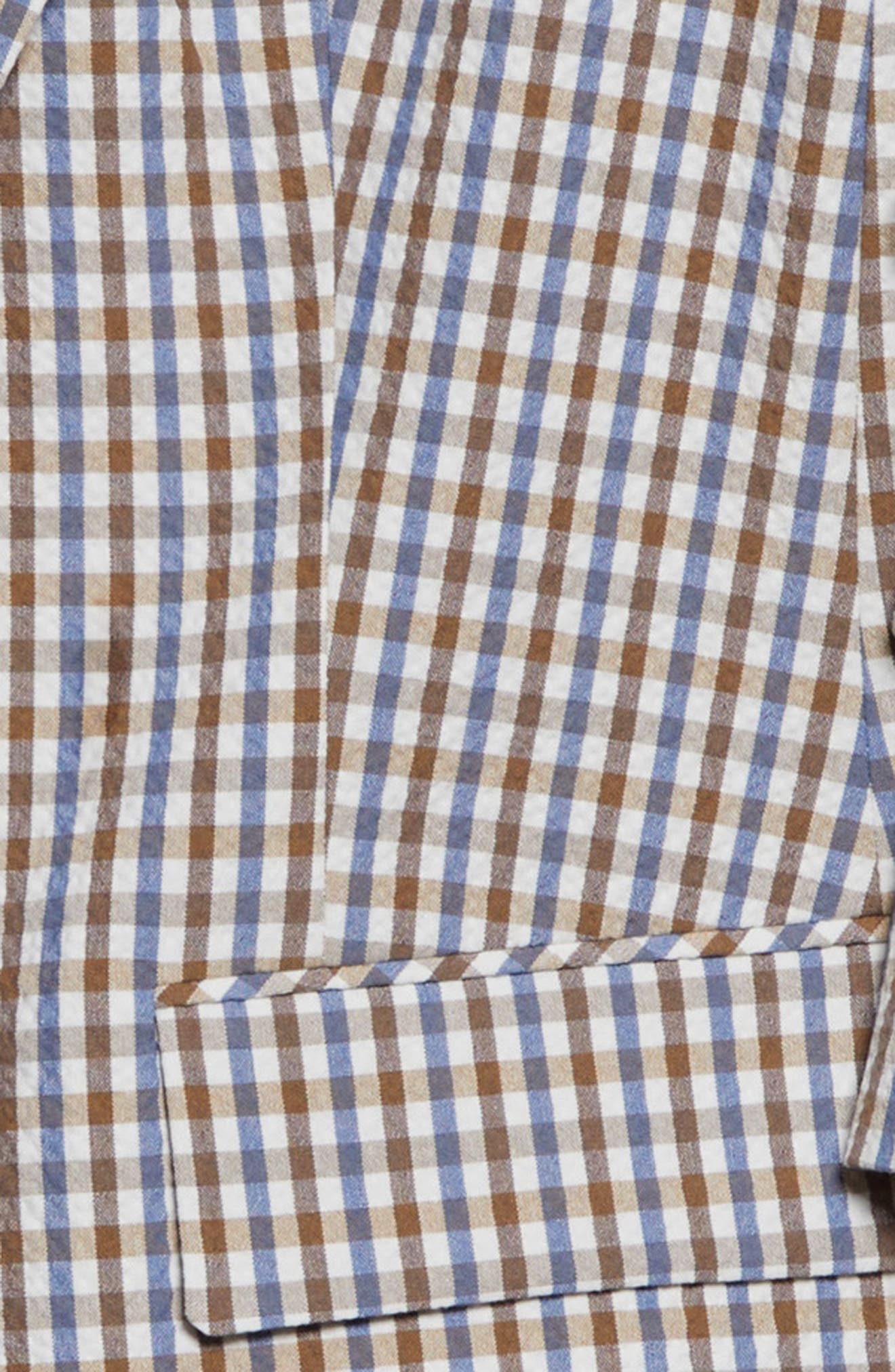 Женские Veronica Beard Clayton Check Stretch Cotton Dickey Jacket — фото 7