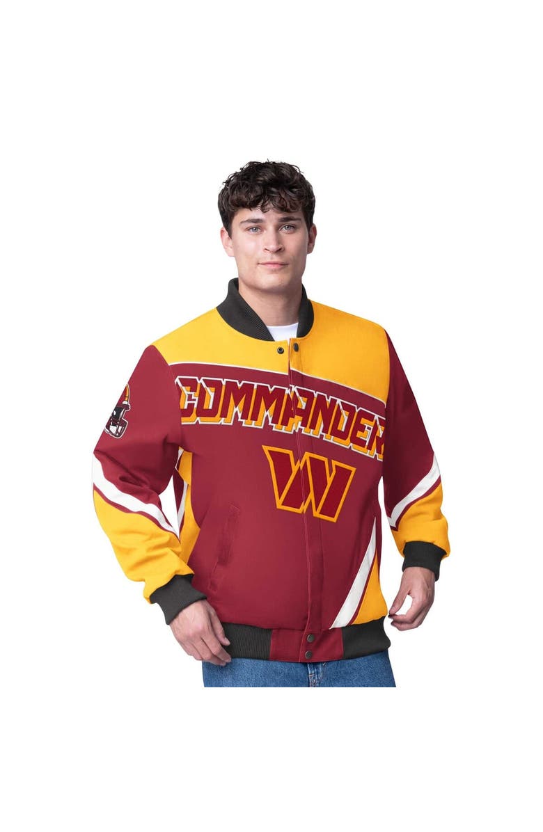 G-III Extreme Men's G-III Extreme Burgundy Washington Commanders Maximum Racing Full-Snap Jacket, Alternate, color, Burgundy