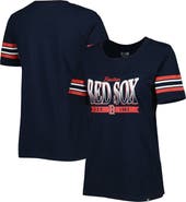 New Era Women's New Era Navy Boston Red Sox Team Stripe T-Shirt