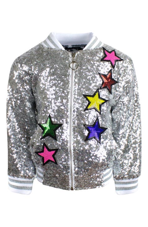 Glitter jacket for girls hotsell