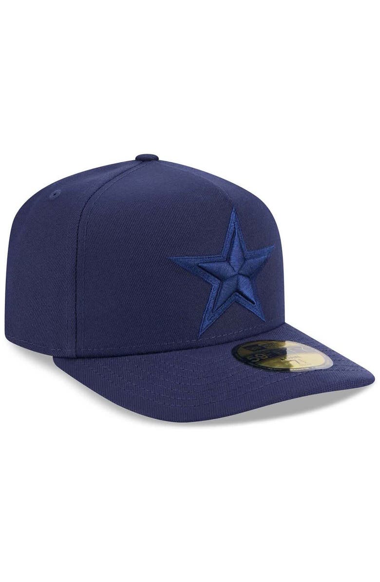 New Era Men's New Era Navy Dallas Cowboys Color Pack A-Frame 59FIFTY Fitted Hat, Alternate, color, Navy