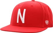 TOP OF THE WORLD Men's Top of the World Scarlet Nebraska Huskers Team Color Fitted Hat