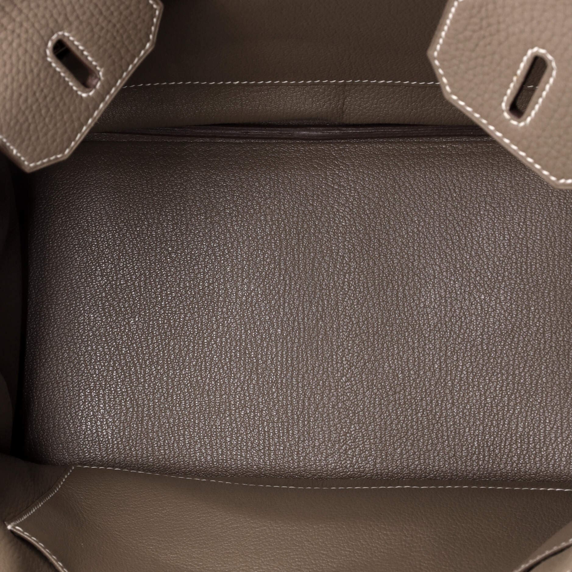 Birkin Handbag Grey Clemence with Palladium Hardware 30, Alternate, color, Grey