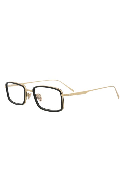 Maui Jim 49mm Rectangle Optical Frames In Gold