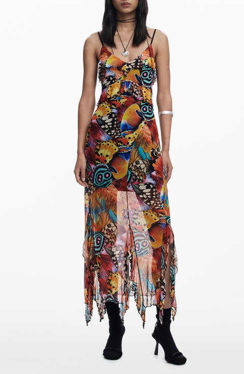 Allover Print Sleeveless Dress