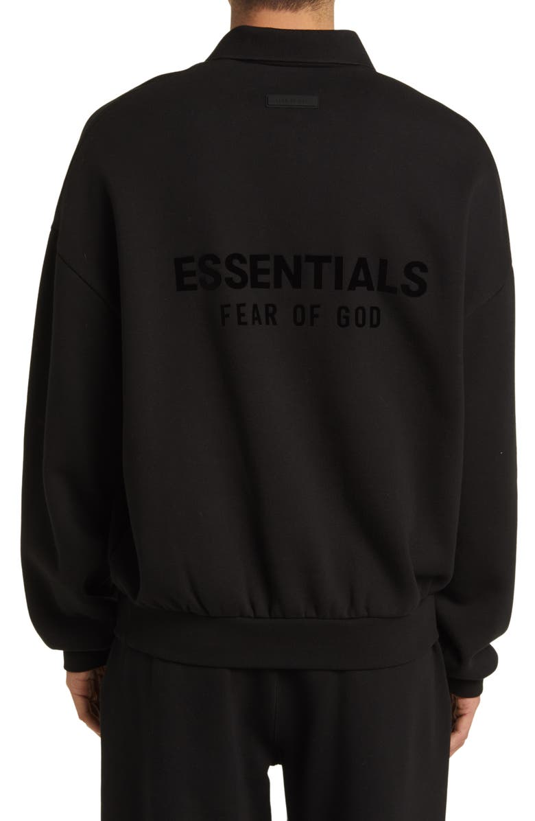 Fear of God Essentials Cotton Blend Polo Sweatshirt, Alternate, color, 