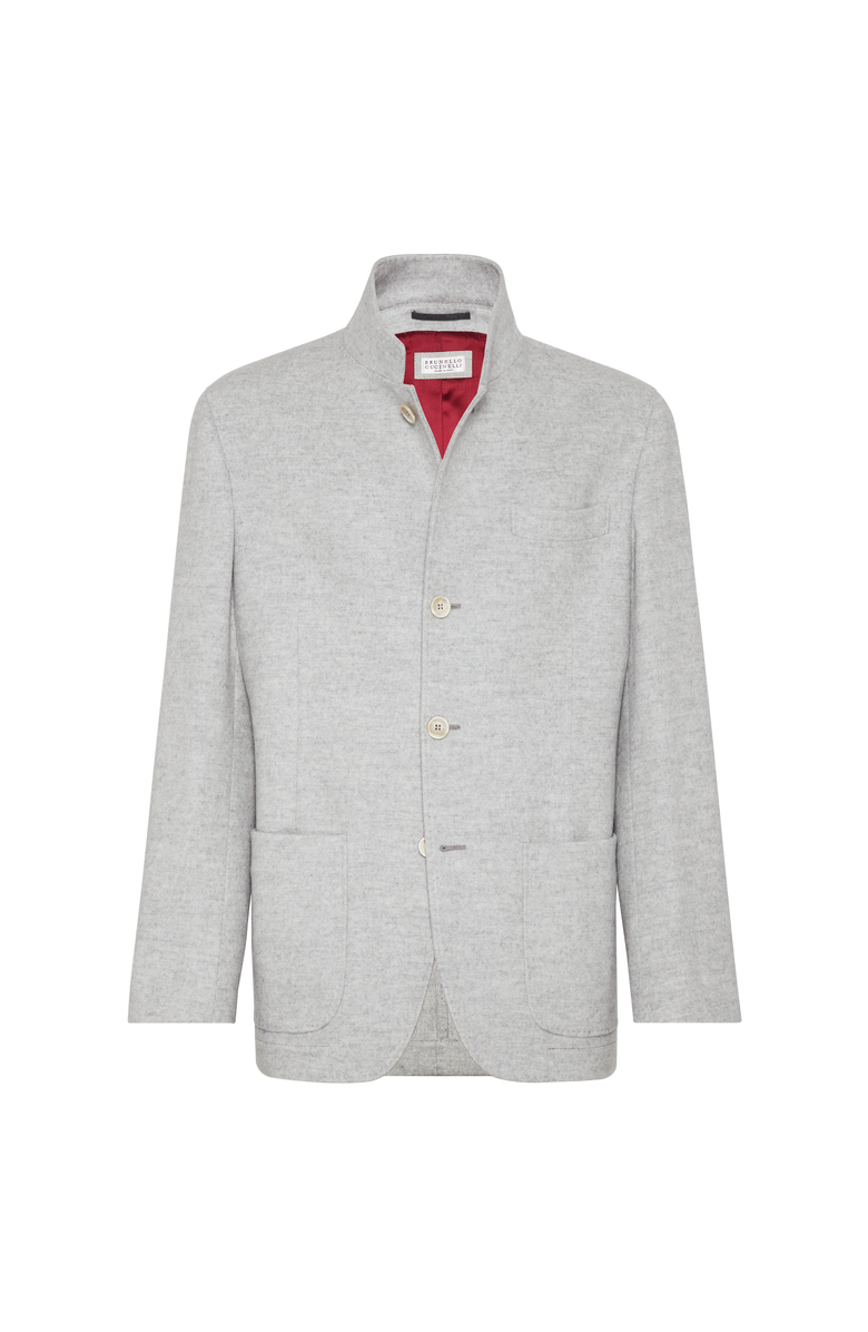 Brunello Cucinelli Blazer-style outerwear, Main, color, Light Grey