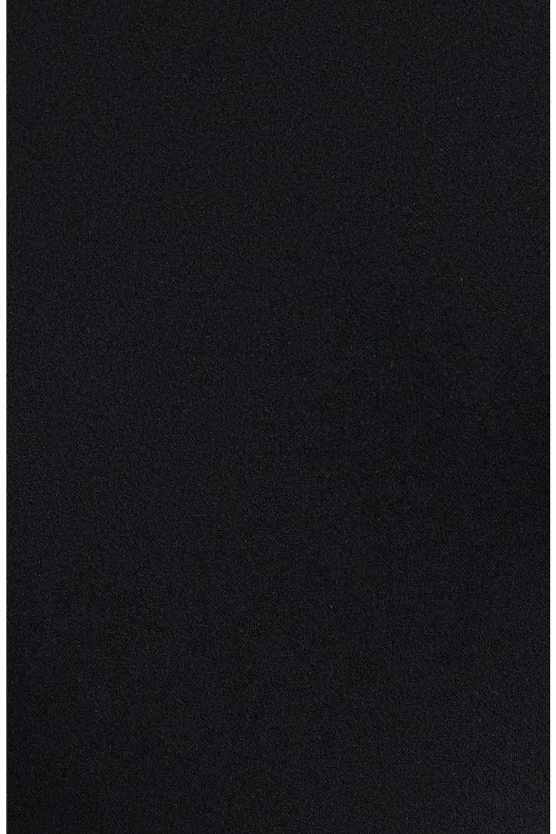 Belted Cool Crepe Sheath Dress, Alternate, color, ANNE BLACK