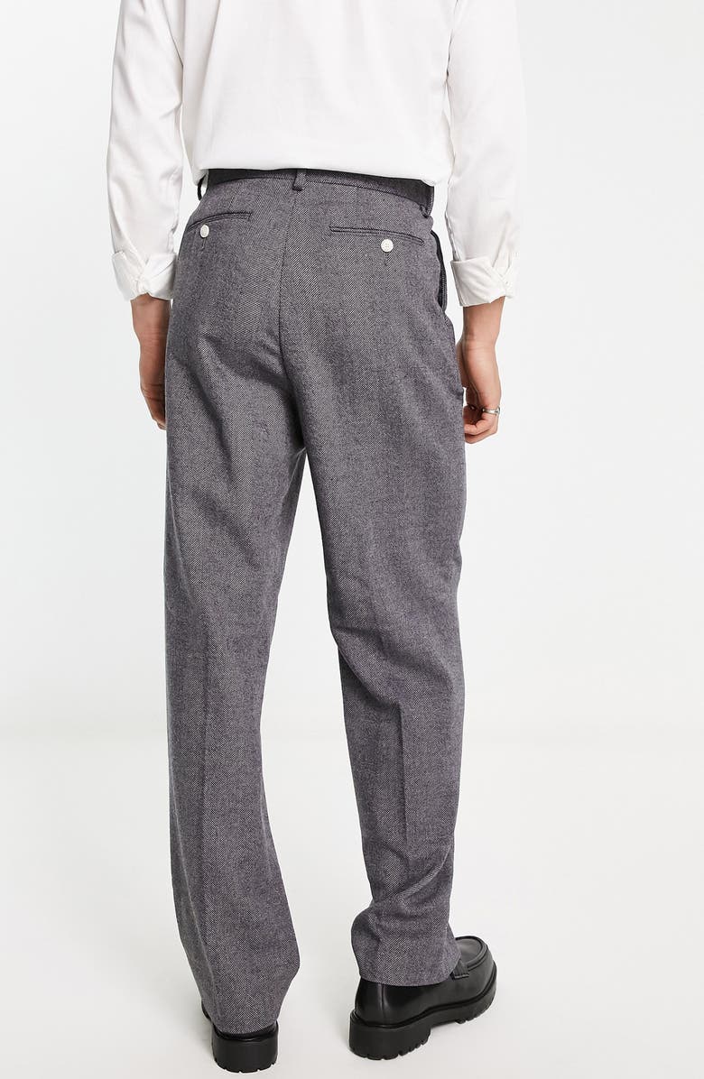 ASOS DESIGN Pleated Wide Leg Trousers, Alternate, color, 