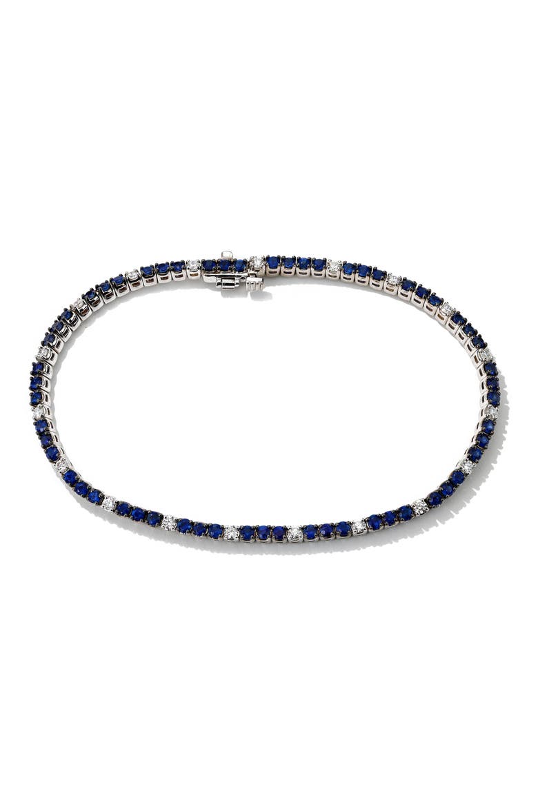 Sapphire & Diamond Tennis Bracelet, Main, color, SAPPHIRE