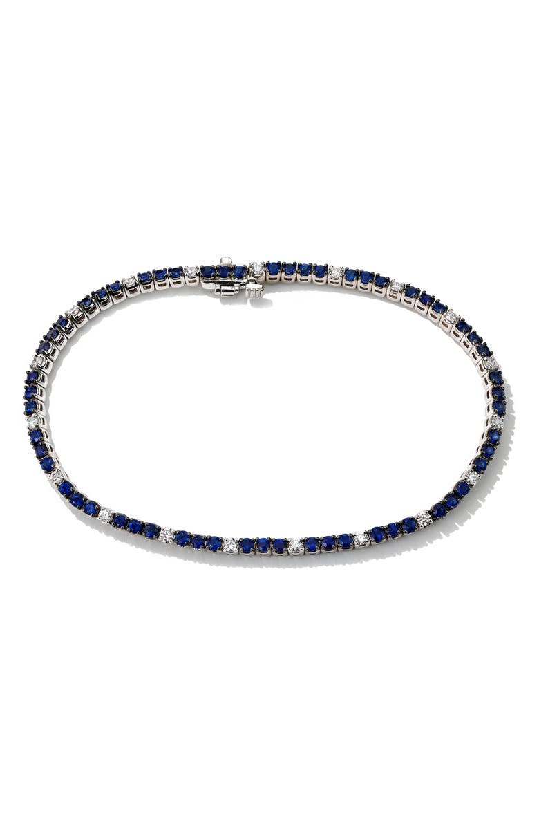 Mark Henry Sapphire & Diamond Tennis Bracelet, Main, color, Sapphire